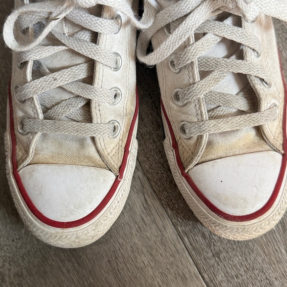 Converse White High Top Sneakers - Picture 8 of 8